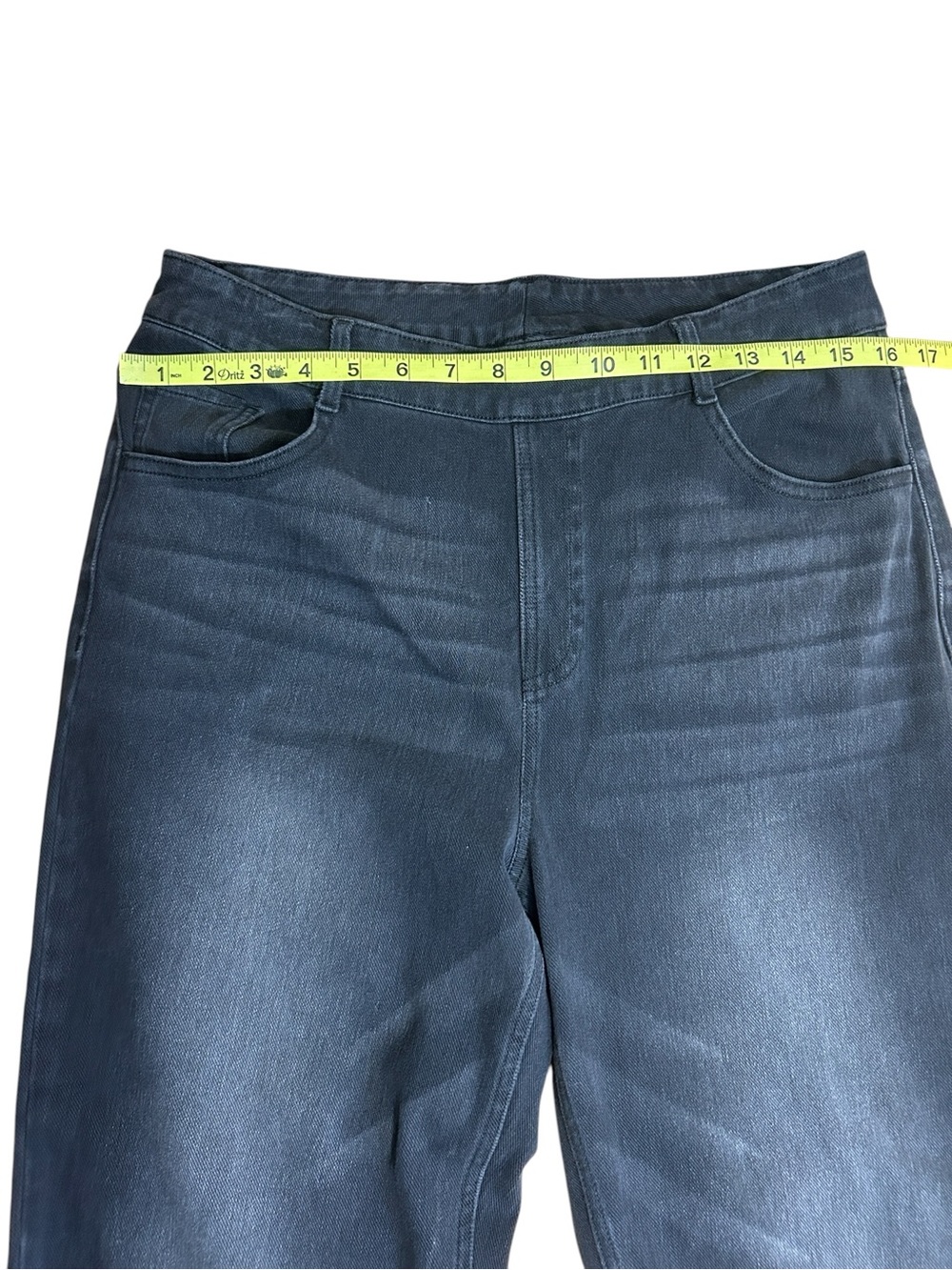 Halara Black Comfort Waist Stretch Denim Straight Leg Jeans size large - Picture 6 of 8